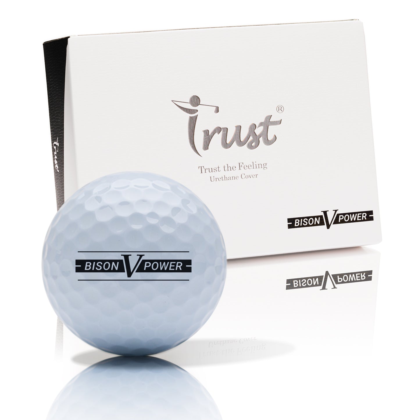 Trust Golf Balls Bison V Power – Pour golfeurs ambitieux : distance maximale <169 km/h, boîte de 12