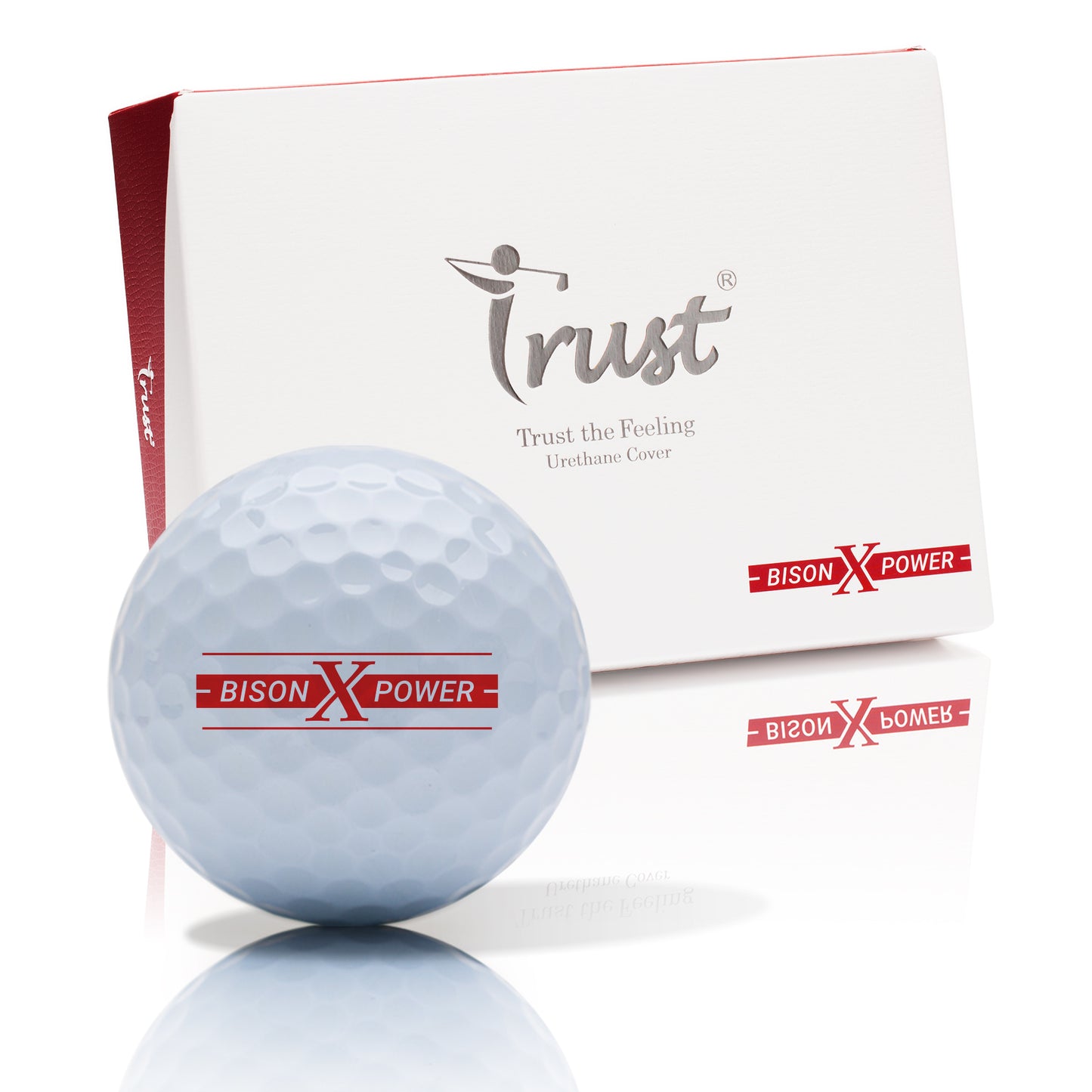 Trust Golf Balls Bison X Power – Pour golfeurs ambitieux : distance maximale ≥169 km/h, boîte de 12